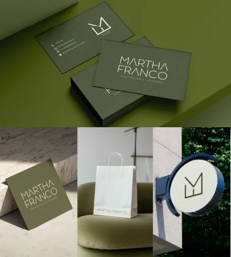 Identidade visual Martha Franco